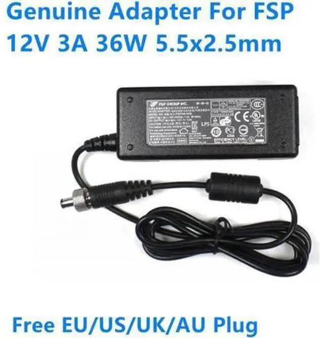 Main image of 12V 3A 36W 5.5x2.5mm FSP FSP036-RAB FSP036-RBBN2 Switching Power Supply AC Adapter For Monitor Charger