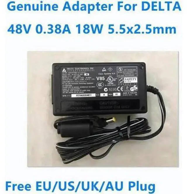 Main image of 48V 0.38A 18W DELTA ADP-18PB PSA18U-480C 34-1977-02 34-1977-03 A0 AC Adapter For AP IP Phone Power Supply Charger