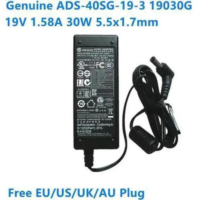 Main image of 19V 1.58A 30W ADS-40SG-19-3 ADS-40SI-19-3 19030E AC Adapter For S220HQL S190WL Monitor Laptop Power Supply Charger