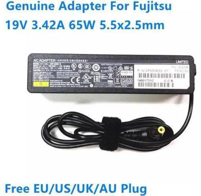 Main image of 19V 3.42A 65W ADP-65MD B A13-065N2A PXW1934N AC Adapter For Fujitsu Lifebook E753 U772 C44 Laptop Power Supply Charger