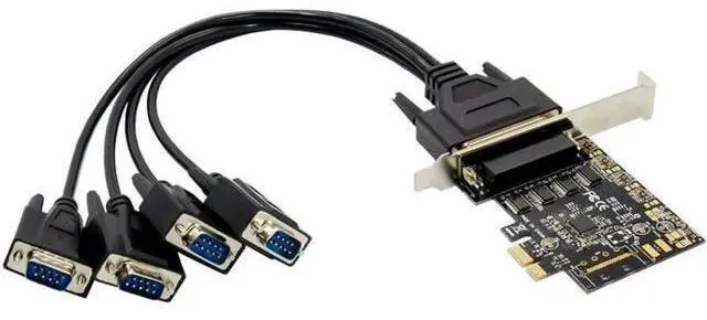 Main image of FOR PCIE AX99100 4S DB9 RS232 Serial Port Card Controller Card PCI Express asix 99100 Chip 4 ports rs-232 to pci-e com Adapter cable