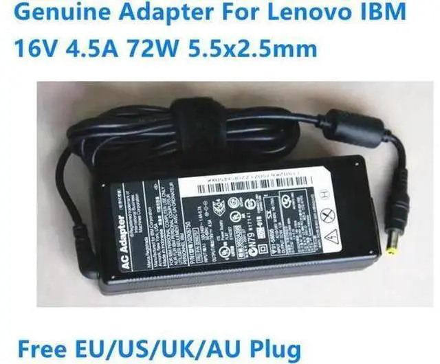Main image of 16V 4.5A 72W 5.5x2.5mm 02K6750 02K6665 08K8202 Power Supply AC Adapter For T40 T41 R50 R51 R52 Laptop Charger