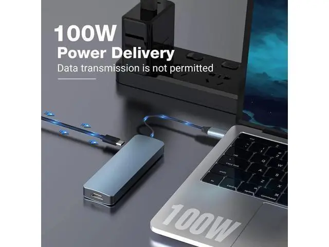 Alt view image 4 of 7 - 6 in 1 USB C to HDMI Adapter 4K@30Hz with 100W PD Charging, USB 3.0, USB 2.0, SD/TF Card Reader Compatible with Mac M1, M2, M3, iPad, iPhone 15 Pro/Pro Max, More Type C Devices