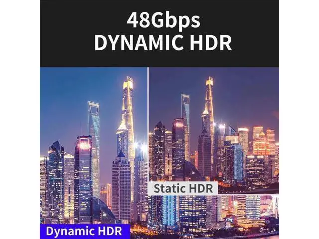 Alt view image 7 of 7 - 8K HDMI 2.1 Cable 3.3FT, (Certified) Ultra HD 48Gbps High Speed 8K60 4K120 eARC RTX 3090 HDR10 4:4:4 HDCP 2.2&2.3 Dolby Compatible with Playstation 5/PS5, Xbox Series X, Roku/Fire/Sony/LG