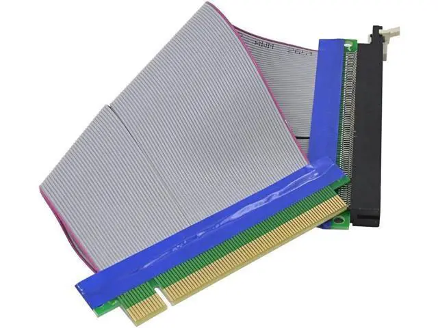 Alt view image 2 of 5 - 19CM PCI-E riser 16X to 16X Adapter Converter PCI Express Riser Card Extender Flexible Extension Ribbon Cable for Bitcoin Miner