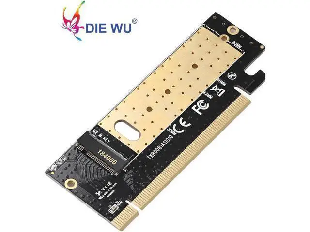 Alt view image 2 of 5 - M.2 SSD Drive with NVME Protocol M2 Adapter to PCI Express 3.0X16 Controller Card M Interface Key Support PCI Express 3.0x4 2230