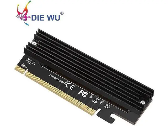 Alt view image 3 of 5 - M.2 SSD Drive with NVME Protocol M2 Adapter to PCI Express 3.0X16 Controller Card M Interface Key Support PCI Express 3.0x4 2230