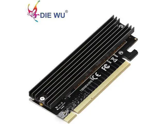 Alt view image 5 of 5 - M.2 SSD Drive with NVME Protocol M2 Adapter to PCI Express 3.0X16 Controller Card M Interface Key Support PCI Express 3.0x4 2230