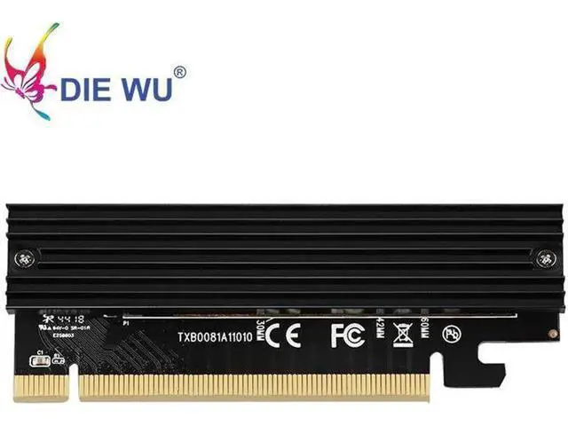 Alt view image 4 of 5 - M.2 SSD Drive with NVME Protocol M2 Adapter to PCI Express 3.0X16 Controller Card M Interface Key Support PCI Express 3.0x4 2230