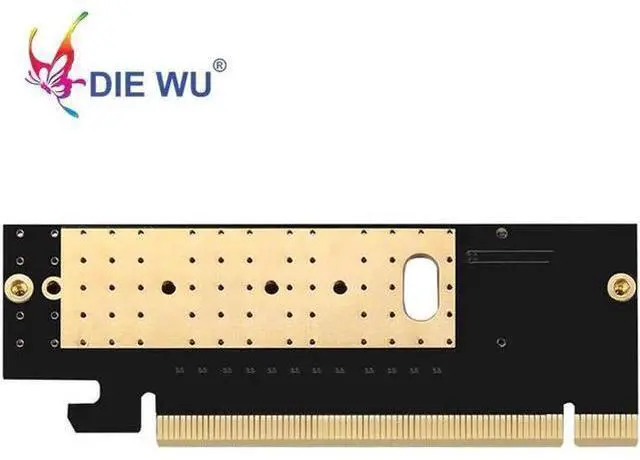 Alt view image 4 of 6 - M.2 NVME Adapter Expansion Card Support M Key PCI Express PCIe x16 to M.2 high speed Adapter riser card TXB008