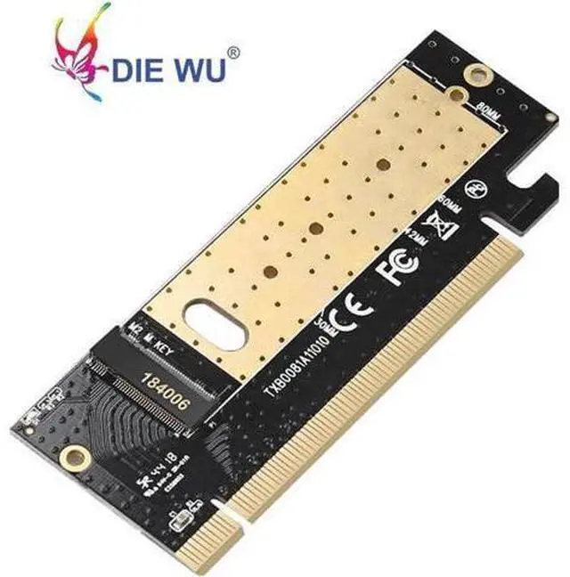 Alt view image 5 of 6 - M.2 NVME Adapter Expansion Card Support M Key PCI Express PCIe x16 to M.2 high speed Adapter riser card TXB008