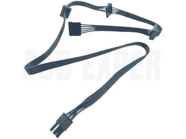 Alt view image 4 of 6 - Original Seasonic 4 SATA Angled HDD SSD Modular Power Cable for Seasonic FOCUS GX-1000, GX-850, GX-750, GX-650, GX-550 PLUS GOLD