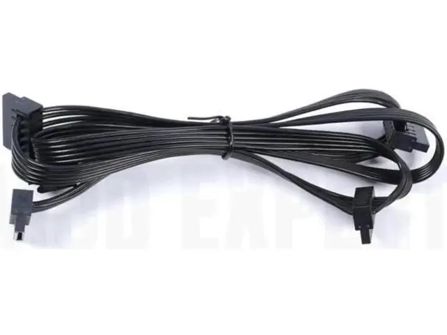 Alt view image 5 of 6 - Original Seasonic 4 SATA Angled HDD SSD Modular Power Cable for Seasonic FOCUS GX-1000, GX-850, GX-750, GX-650, GX-550 PLUS GOLD