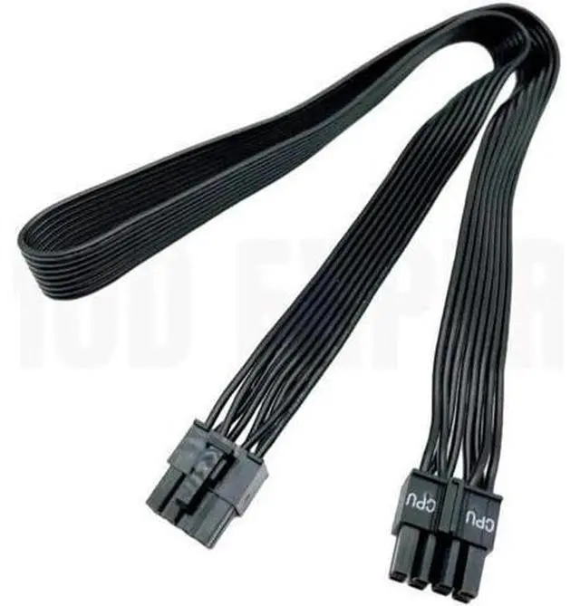 Alt view image 3 of 4 - Original Seasonic CPU Power Cable EPS 4+4Pin 8Pin Flat Wire for PRIME Gold GX-1300, GX-1000, GX-850, GX-750, GX-650 Modular PSU