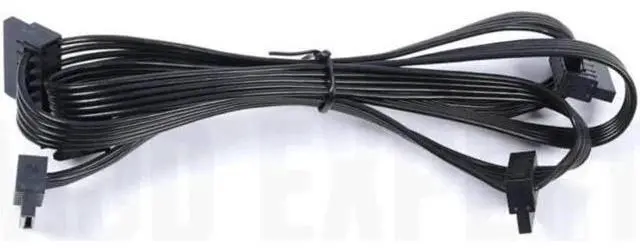 Alt view image 3 of 6 - Original Seasonic 6Pin to 4 SATA Angled HDD SSD Power Cable for Seasonic CORE GM-650, GM-550, GM-500 Semi Modular Power Supply