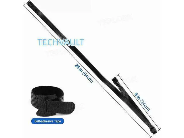 Alt view image 3 of 6 - PCIe 8Pin to 2x8Pin (6+2Pin) GPU Power Cable, 60+20CM 18AWG High Durability Cable, Compatible with CoolerMaster GX/MWE V2 Series (GX550, GX650, GX750, GX850, GX1050, GX1250) for Graphics Card