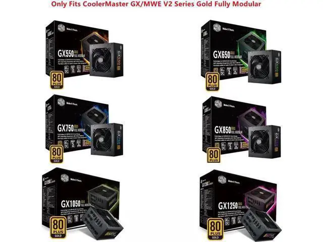 Alt view image 6 of 6 - PCIe 8Pin to 2x8Pin (6+2Pin) GPU Power Cable, 60+20CM 18AWG High Durability Cable, Compatible with CoolerMaster GX/MWE V2 Series (GX550, GX650, GX750, GX850, GX1050, GX1250) for Graphics Card