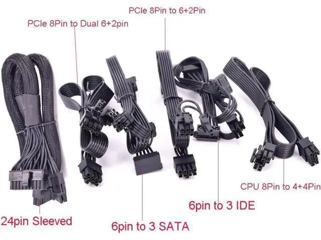 Alt view image 2 of 6 - PCI-e 8Pin to Dual 8Pin 6+2pin Braided Net Power supply Cable Graphics Card GPU Cable 8Pin for CORSAIR RM Series RM1000 RM850 RM750 RM650 RM550 RM450 CS Series CS450M CS550M CS650M CS750M CS850M