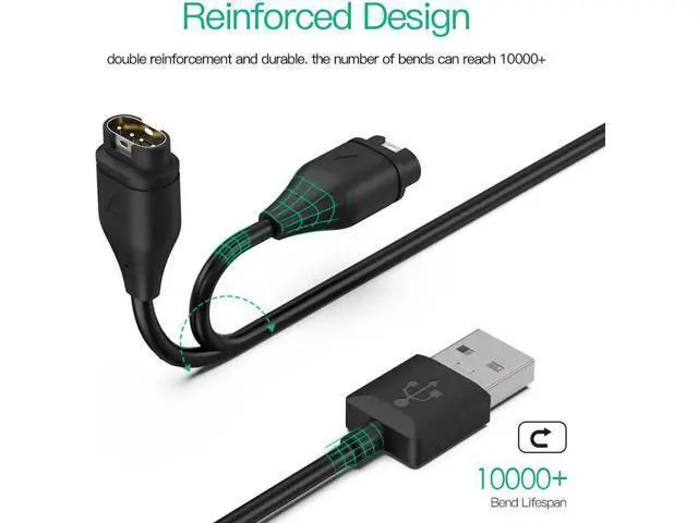 Alt view image 5 of 7 - Compatible for Garmin Watch Charger Cable (2 Pack)