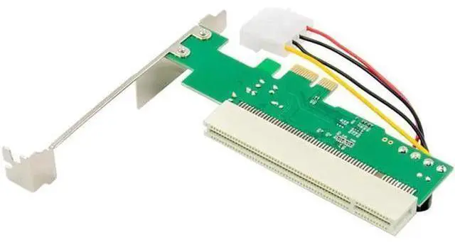 Alt view image 2 of 4 - PCI Express x1 to PCI Bridge Card PCI Express-to-PCI with 4-pin Power Connector ASM1083