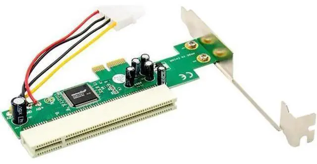 Alt view image 4 of 4 - PCI Express x1 to PCI Bridge Card PCI Express-to-PCI with 4-pin Power Connector ASM1083
