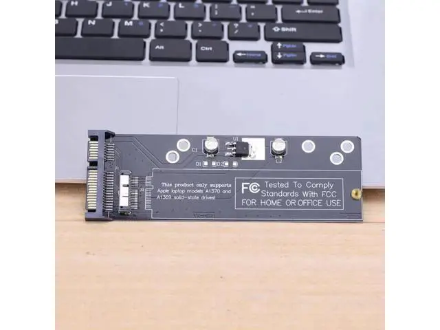 Alt view image 4 of 5 - 6+12pin SSD to SATA Converter Card Board for Apple 2010 2011 for MacBook Air A1370 A1369 SSD to 2.5" SATA 22pin