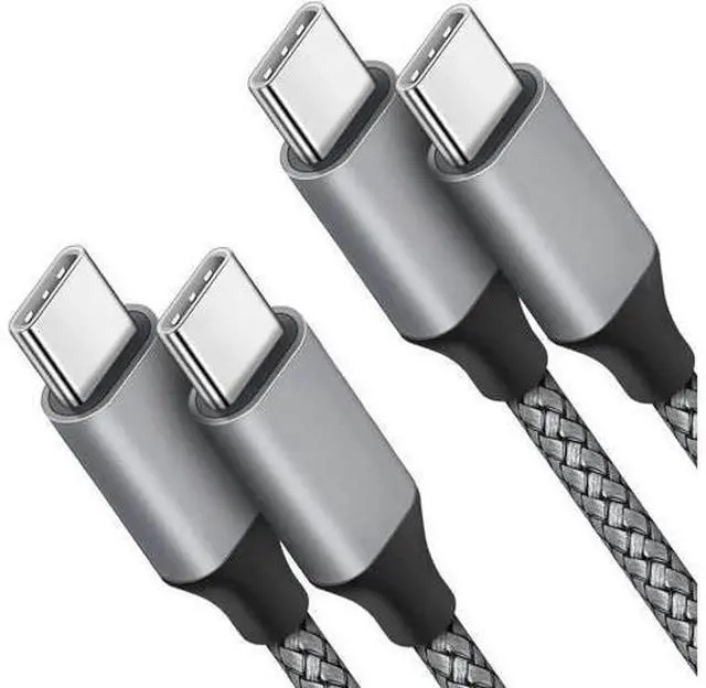 Main image of USB C to USB C Cable 4ft 2-Pack 60W USBC to USBC Cord Type C to C Charger Cable Fast Charging for iPhone 16/15 Pro Max/Plus/Pro for MacBook Pro Air/iPad for Galaxy S24 S23