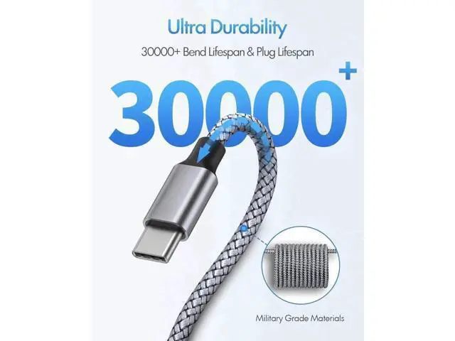 Alt view image 4 of 7 - USB C to USB C Cable 4ft 2-Pack 60W USBC to USBC Cord Type C to C Charger Cable Fast Charging for iPhone 16/15 Pro Max/Plus/Pro for MacBook Pro Air/iPad for Galaxy S24 S23
