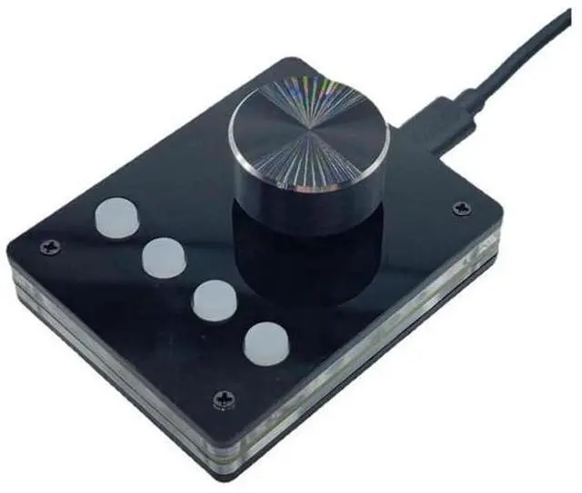 Main image of Multimedia Programmable KeyboardUSB Knob Custom KeyboardMini Macro Keyboard Volume Controller (Little White Button)