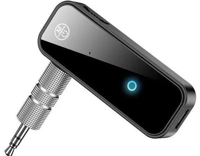 Main image of Bluetooth 5.0 Adapter 3.5mm Jack Aux Dongle 2-in-1 Wireless Transmitter Receiver for Car TV Audio Headphones Speakers Projector