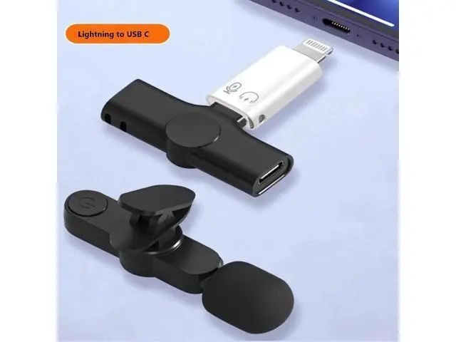 Alt view image 2 of 6 - USB C Female to Lightning Male Adapter Lightning Male to USB-A Female USB 3.0 OTG Connector for iPhone 14/13/12/11/Pro Max/iPad/iPod/AirPods Audio Microphone Support Recording Not Support Calling