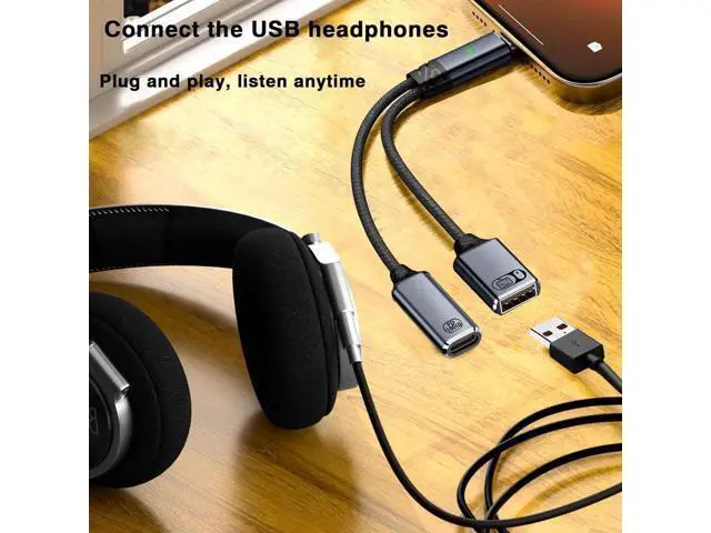 Alt view image 3 of 6 - USB C to USB OTG Cable and Charger Adapter 2-in-1 Type C Splitterr with PD 60W Charging Port and USB 2.0 Female Port Suitable for iPhone 16/15 Series iPad MacBook Galaxy (Gray)