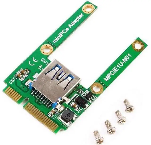 Main image of Mini PCIe mPCIe to USB 2.0 Port Card Support USB WiFi Bluetooth Adapter Reader E