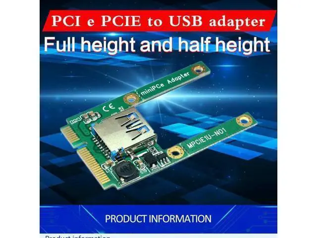 Alt view image 4 of 7 - Mini PCIe mPCIe to USB 2.0 Port Card Support USB WiFi Bluetooth Adapter Reader E