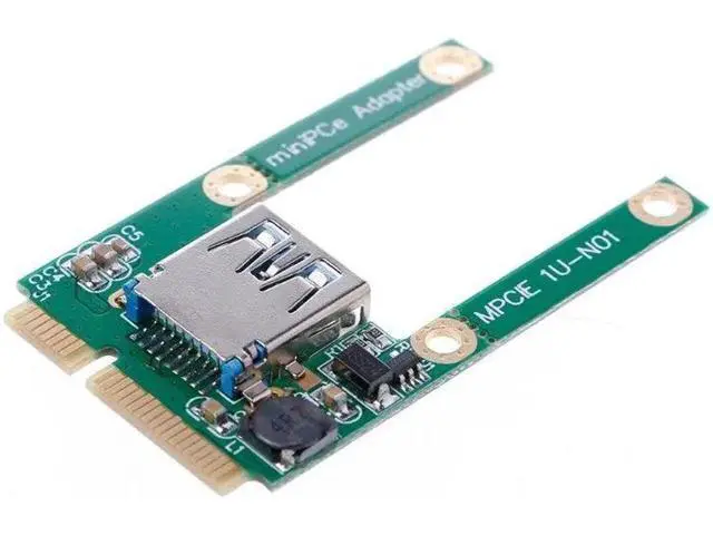 Alt view image 5 of 7 - Mini PCIe mPCIe to USB 2.0 Port Card Support USB WiFi Bluetooth Adapter Reader E