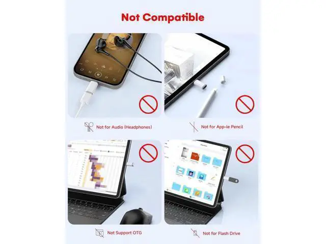 Alt view image 6 of 7 - MFi Certified 27W USB C to Lightning Adapter (4 Pack) - Fast Charging Data Sync Lightning to USB Type C Cable Adapter for iPhone14/13/12 Series iPad AirPods with Anti-Lost Loop Not for Audio/OTG