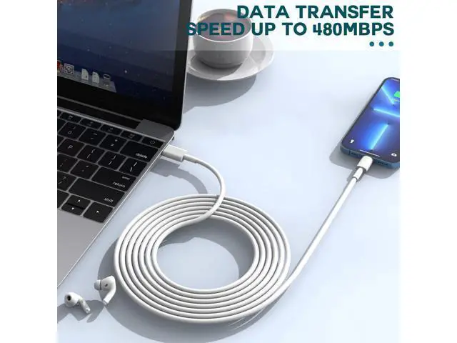 Alt view image 3 of 7 - Fast Charger iPhone,iPhone Charger Fast Charging 2Pack USB C Wall Charger Block Fast i Phone Chargers 6FT Type-C USB C to Lightning Cable Cord for iPhone14/14Plus/13/12/11 Pro Max,Mini,8,iPad/AirPods