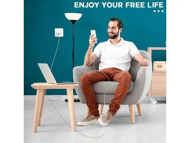 Alt view image 6 of 7 - Fast Charger iPhone,iPhone Charger Fast Charging 2Pack USB C Wall Charger Block Fast i Phone Chargers 6FT Type-C USB C to Lightning Cable Cord for iPhone14/14Plus/13/12/11 Pro Max,Mini,8,iPad/AirPods