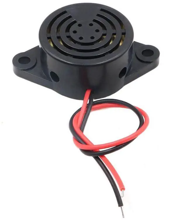 Main image of 10pcs SFM-27 Active Piezoelectric Buzzer DC3-24V High Volume Alarm Siren Black