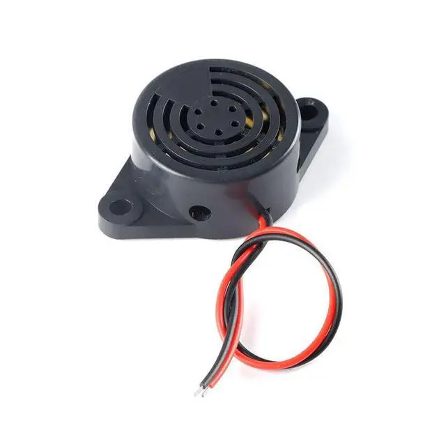 Alt view image 4 of 6 - 10pcs SFM-27 Active Piezoelectric Buzzer DC3-24V High Volume Alarm Siren Black