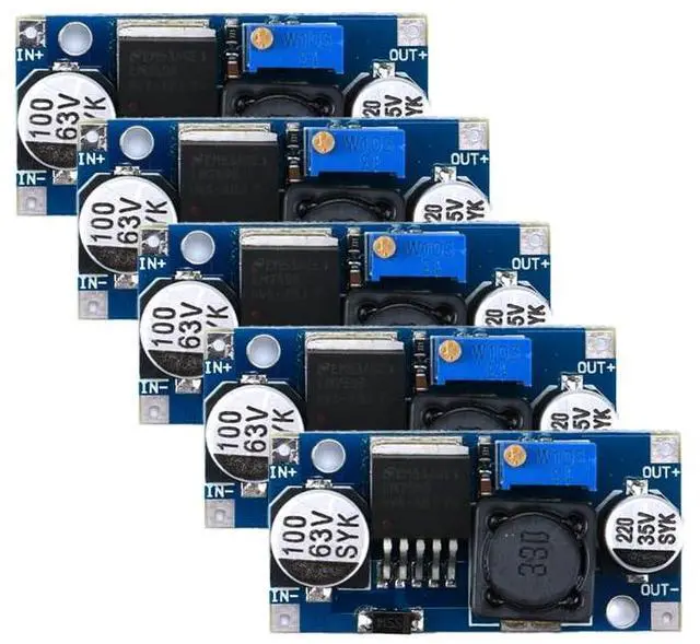 Main image of 5Pcs LM2596HVS Adjustable DC-DC Buck Converter 4.5V-50V Input Module