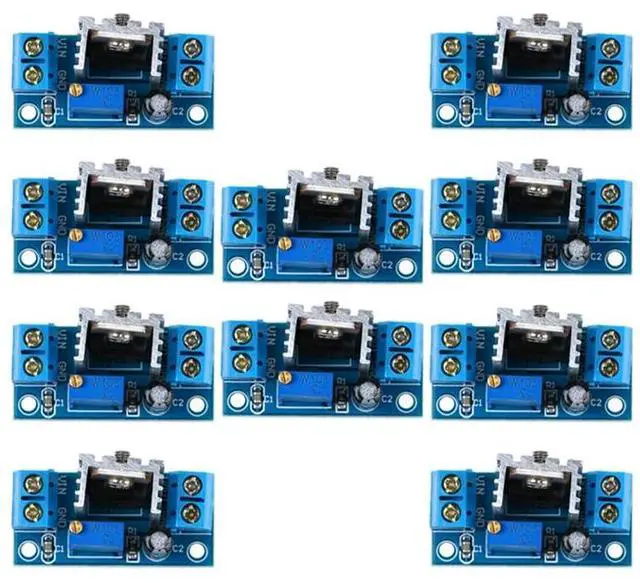 Main image of 10Pcs LM317 Adjustable Power Supply Board DC-DC Buck Linear Regulator