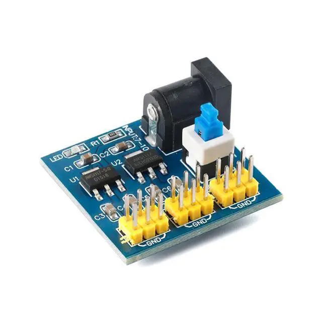 Alt view image 2 of 5 - 5Pcs AMS1117 Multi-Channel DC-DC Voltage Conversion Module 12V to 3.3V 5V 12V