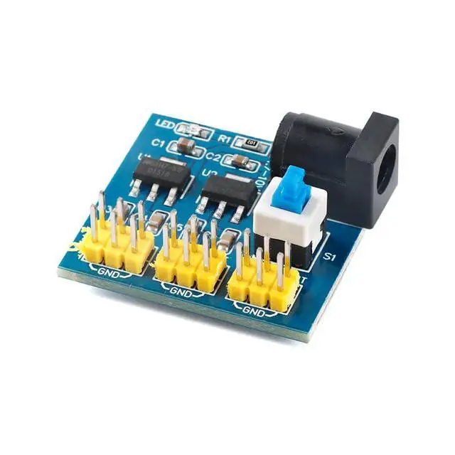 Alt view image 3 of 5 - 5Pcs AMS1117 Multi-Channel DC-DC Voltage Conversion Module 12V to 3.3V 5V 12V