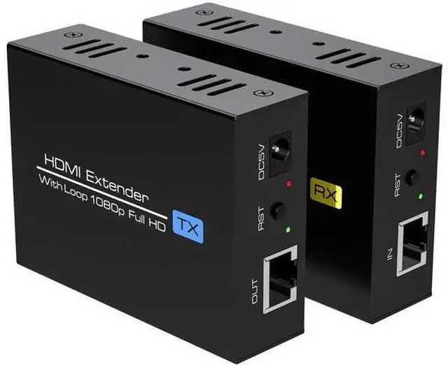 Main image of 400Ft/120m HDMI Extender Over Ethernet Cat5/Cat6 Balun with Loop Out & Auto EDID, 1080P@60Hz 3D Full HD Transmitter Receiver Kit