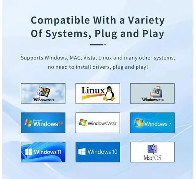 Alt view image 2 of 7 - 4 Computers USB 2.0 Sharing Switch Selector, One Set Keyboard Mouse Peripheral Switch with Desktop Control Hub & 4 Pack USB Cables, Plug & Play Multi System Compatible