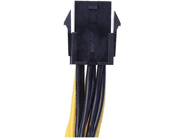Alt view image 2 of 4 - 6 Pack 9 Inch Sleeved PCIe 6 Pin to Dual 8 Pin (6+2) Y-Splitter Cable, GPU VGA Power Adapter Extension Cord with Bonus, PCI Express Graphics Card Power Splitter for Mining Rigs & Desktop PC Builds