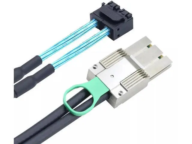 Alt view image 3 of 6 - PCIe Mini SAS HD SFF-8088 68P I/O Male to 8 Ports SFF-8643 36P Male Adapter Cable 200CM