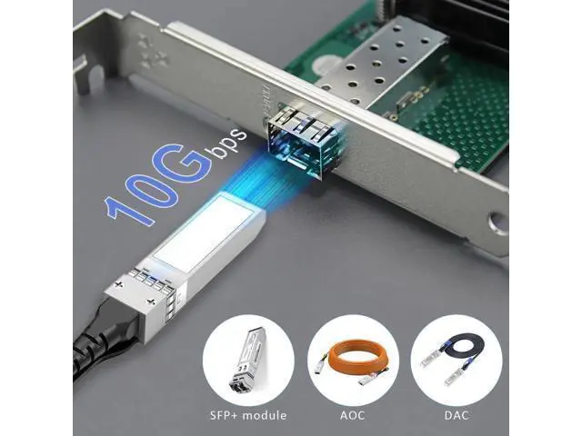 Alt view image 4 of 7 - ST7315 1-Port 10G SFP+ Ethernet NIC, Intel 82599EN Controller, PCIe 2.0 X4 Network Adapter, Compatible with Windows 11/10, Windows Server, Linux, VMware ESXi, Non-Mac OS