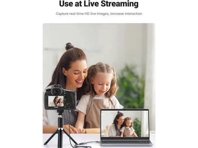 Alt view image 3 of 7 - UGREEN 4K HDMI to USB-A/USB-C Video Capture Card, 1080P USB 2.0 Video Audio Recorder for Gaming, Streaming, Teaching, Conference